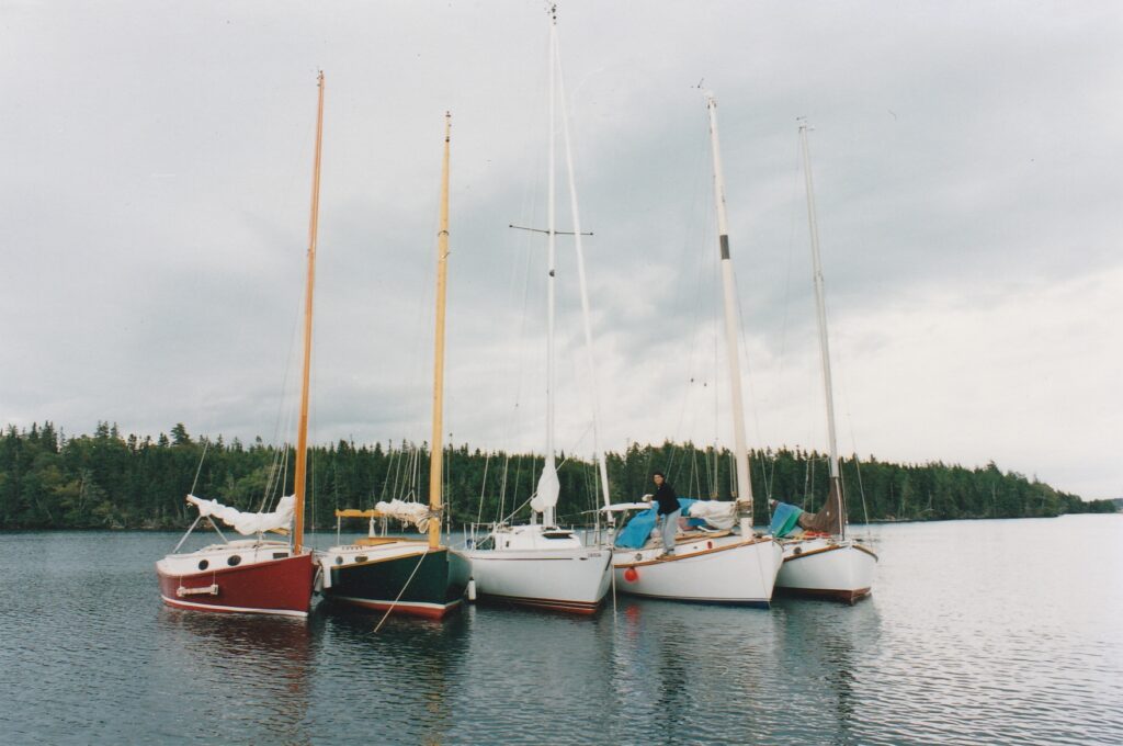 Flotilla sailing Cape Breton Island